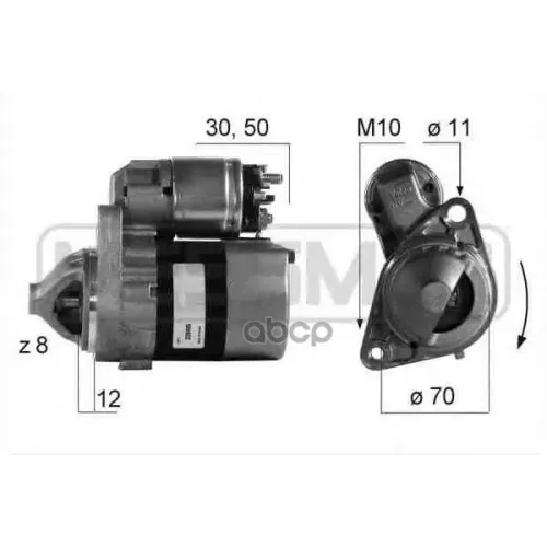 Стартер Nissan Micra/Note 1.2/1.4 0.7Квт Era 