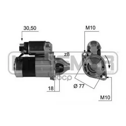 Стартер Hyundai I30/Kia Ceed/Soul 1.2Квт Era 