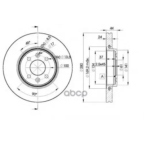 Диск Тормозной Icer 78BD7829-2