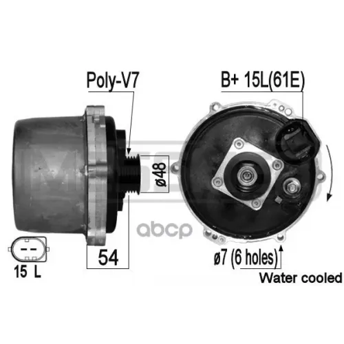 Генератор 150A Era 