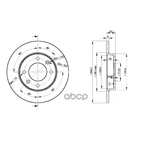 Диск Тормозной Icer 78BD4746-2