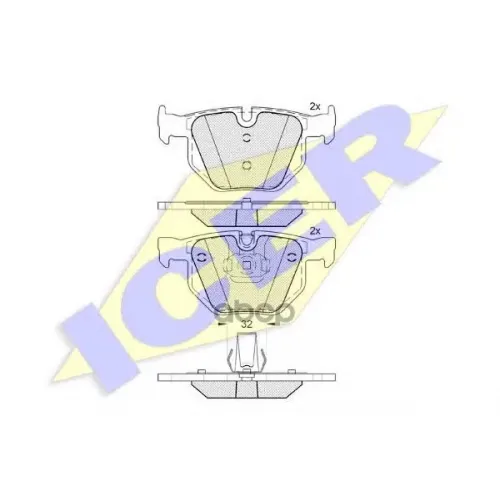 Колодки Тормозные Задние Icer 181685-202