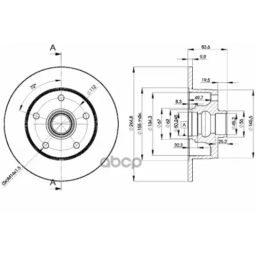 Диск Тормозной Icer 78BD5606-1