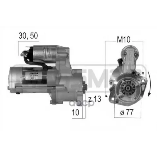 Стартер Hyundai Galloper Era 