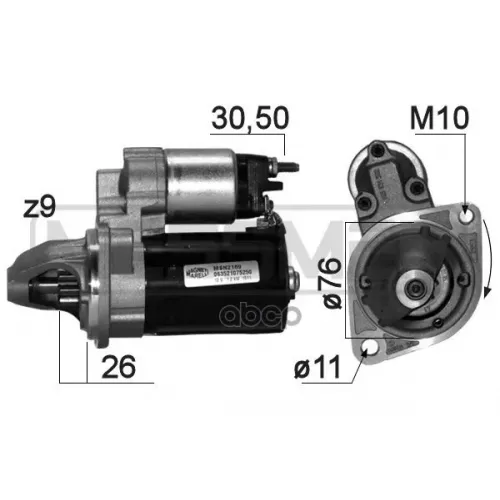 Стартер Bmw E87/E90 1.8/2.0 1.2Квт. Era 