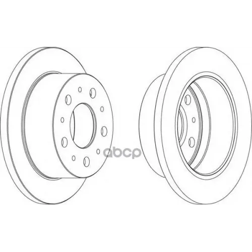 Диск Тормозной Psa/Fiat Jumper/Boxer/Ducato 06- Задн. 1.7 T Ferodo 