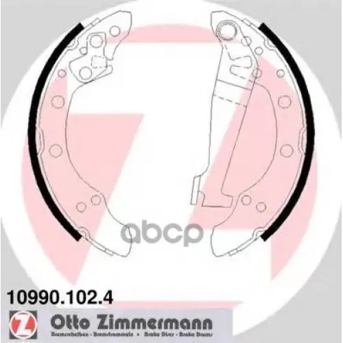 Колодки Тормозные Барабанные Zimmermann 10990.102.4