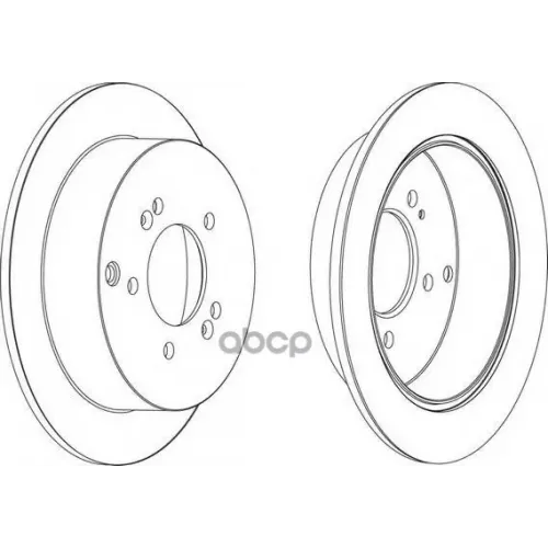 Диск Тормозной Hyundai Ix35/Santa Fe (Sm)/Trajet/Tucson/Kia Sportage 04- Задний Ferodo 