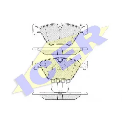 Колодки Тормозные Дисковые Комплект Icer 