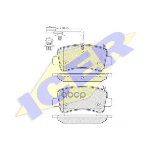 Колодки Тормозные Дисковые Комплект Icer 