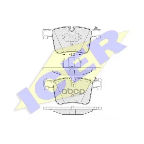 Колодки Тормозные Дисковые Комплект Icer 