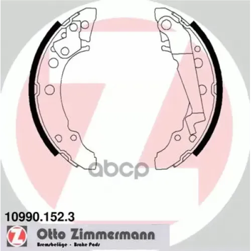 Комплект Тормозных Колодок Zimmermann 10990.152.3