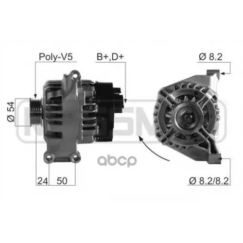 Генератор Fiat Punto/Grande Punto/Panda Era 