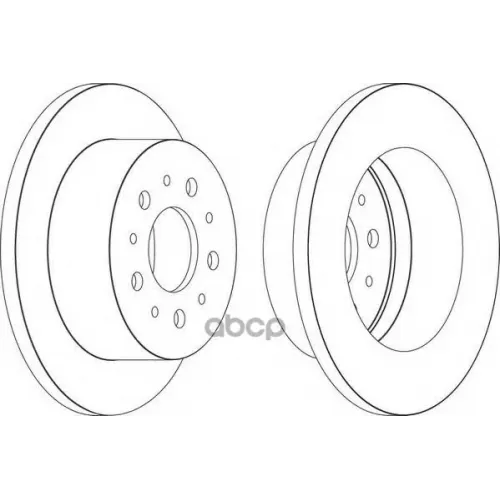 Диск Тормозной Psa/Fiat Jumper/Boxer/Ducato 06- Задн. Ferodo 