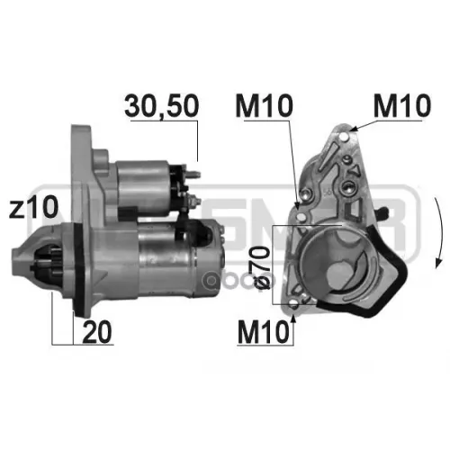 Стартер Nissan Note 06-/Tida 04-1.6 1 Квт Era 