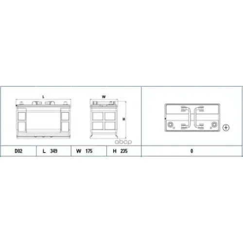 Аккумулятор Heavy Professional 12V 110Ah 750A 349Х175х235 Полярность Etn0 Клемы En Крепление B0 EXIDE 