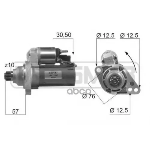 Стартер Vag 1.2-1.6 Tsi/Fsi 1.1Квт. Era 