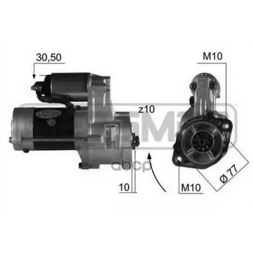 Стартер Hyundai Porter/H-100/Starex 2.0Квт Era 