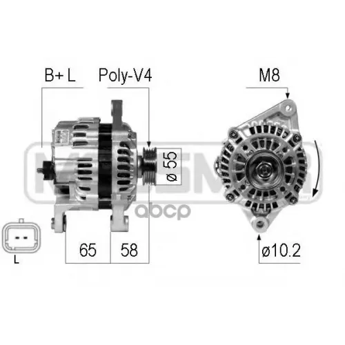 Генератор Renault Logan 1.6 10- 110A Era 