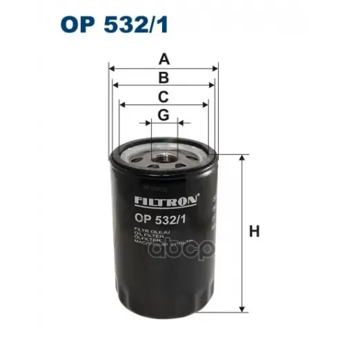 Фильтр Масл.ford Escort,Fiesta,Focus,Mondeo,Scorpio 1.6-2.3L 90=> Filtron OP532/1