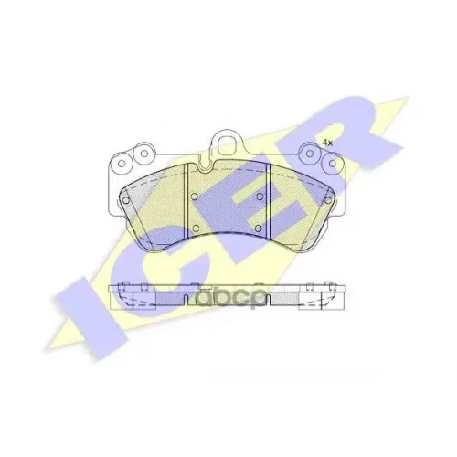 Колодки Тормозные Дисковые Комплект Icer 