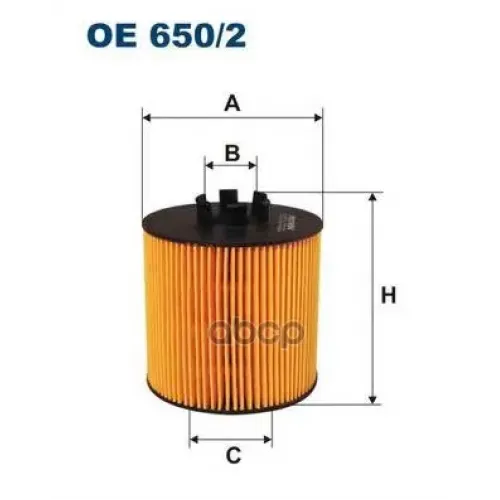 Фильтр Масляный Vw Golf/Jetta/Passat 05-/Audi A3/Skoda Octavia 03- Filtron OE 650/2