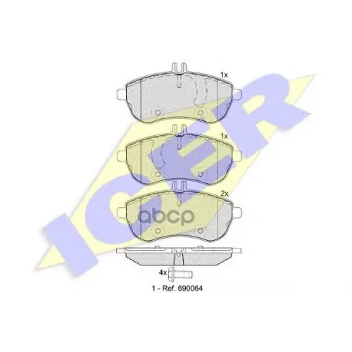 Тормозные Колодки Передние Icer 