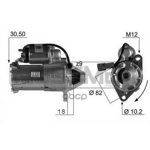 Стартер Chevrolet Captiva 07- 1.1 Квт Era 