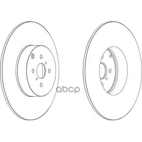 Диск Торм. Зад. Toyota Corolla 1.4-1.6L Vvti 02=> Ferodo 