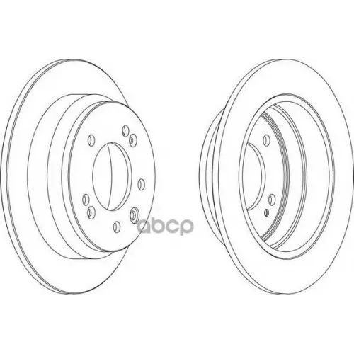 Диск Торм. Зад. Hyundai I30 1.4, 1.6, Ix35 2.0/Kia Ceed 1.4, 1.6 Ferodo 