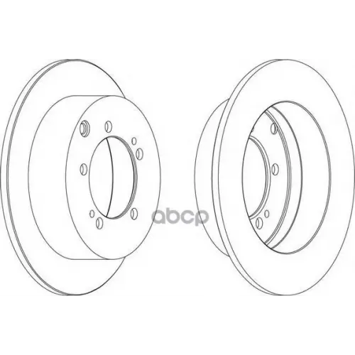 Диск Тормозной (Цена За 1 Шт.) Ferodo 