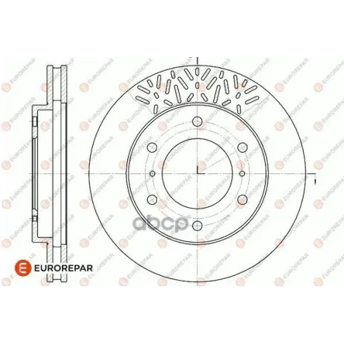 Диск Тормозной Mitsubishi Pajero 00- (R16) Передний EUROREPAR 