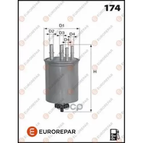 Фильтр Топливный Land Rover Discovery/Range Rover Sport 10- EUROREPAR 