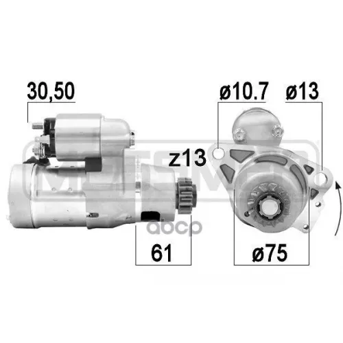 Стартер Nissan X-Trail 01- 1.4Квт Era 