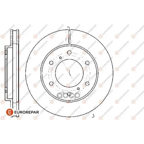 Диск Тормозной Mitsubishi L200 05- Передний Вент.d 293Мм. EUROREPAR 