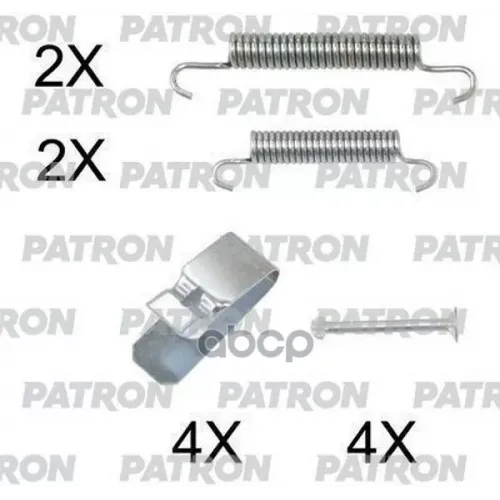 Комплект Монтажный Тормозных Колодок Барабанных Chrysler Pt Cruiser (Pt_) 00- Pt Cruiser Кабрио 04- Sebring (Jr) 01- Sebring К PATRON 