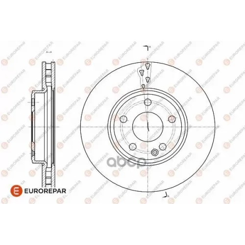Диск Тормозной Mercedes A(W176) 12-/B(W246) 11- Передний EUROREPAR 