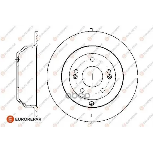 Диск Тормозной Hyundai Santa Fe/Kia Sorento 09- Задний D 302Мм. EUROREPAR 