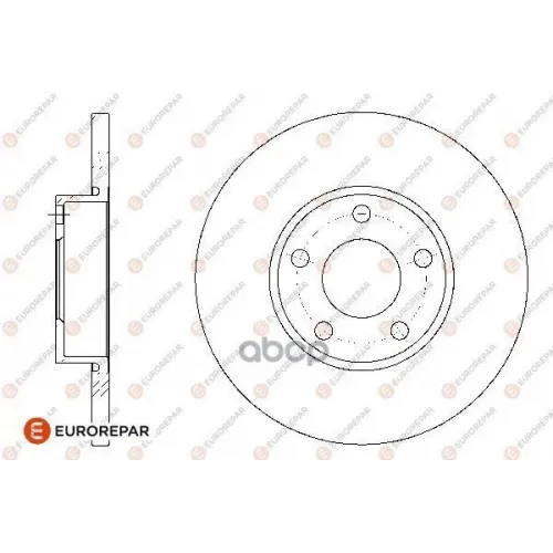 Диск Тормозной Audi A100 90>95/A4 95>00/A6 94>97 Передн. EUROREPAR 