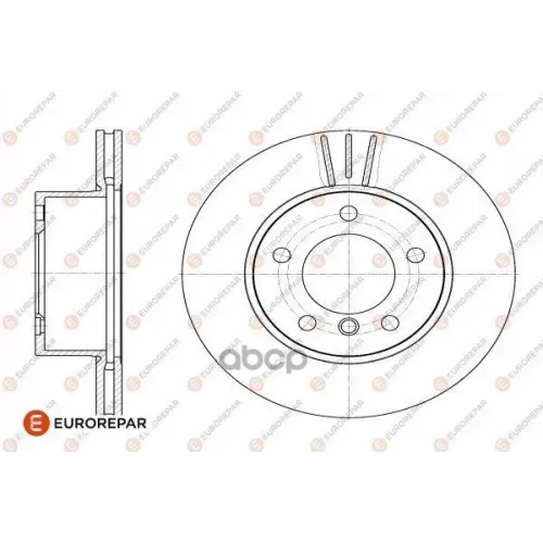 Диск Тормозной Bmw E81/E87 1.6/2.0 04- Передн. (Компл. 2 Шт.) EUROREPAR 