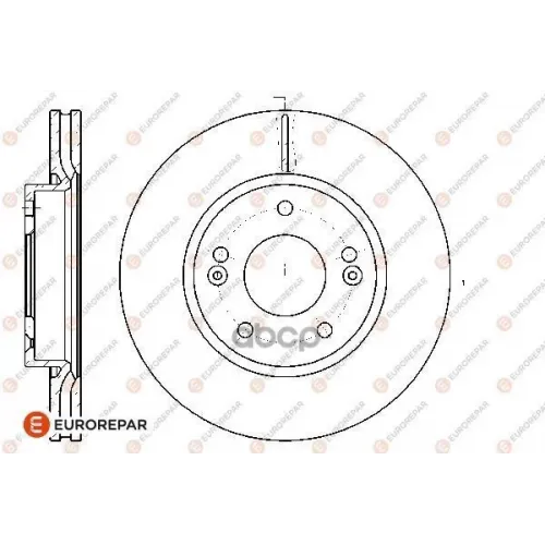 Диск Тормозной Hyundai/Kia Tucson/I30/Ceed/Sportage 04- Передний EUROREPAR 
