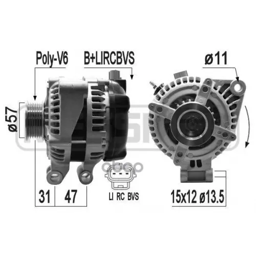 Генератор, Range Rover Sport 3.6D Era 