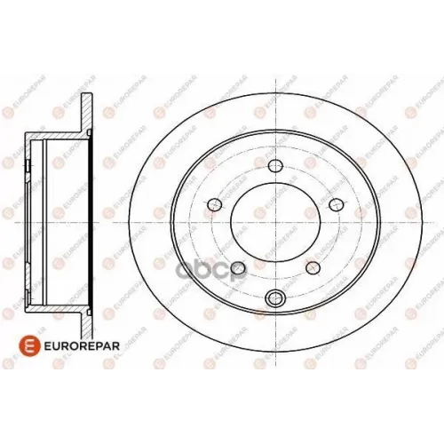 Диск Тормозной Mitsubishi Lancer 08- Задний D 262Мм. EUROREPAR 