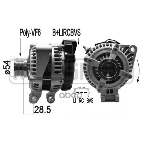 Генератор Range Rover Iii/Sport 4.2/4.4 06-13 150A Era 