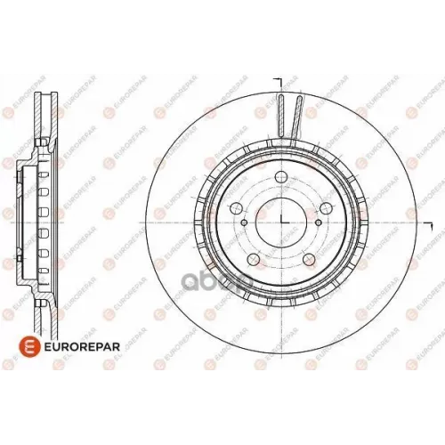 Диск Тормозной Lexus/Toyota Rx 350/Highlander/Rav 4 09- Перед. Вент. EUROREPAR 