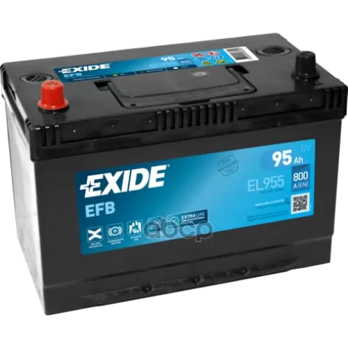 Аккумулятор Start&Stop Efb 12V 95Ah 800A 306Х173х222 Полярность Etn1 Клемы 1 Крепление Korean B1 EXIDE 