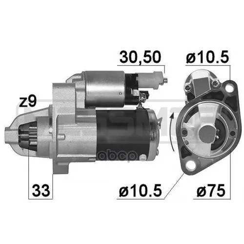 Стартер Honda Accord 03-08 1.7Квт Era 