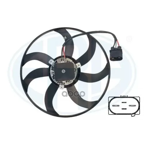 Вентилятор Охлаждения Радиатора Skoda Octavia, Vw Golf/Jetta 05-> Era 