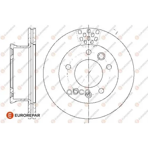 Диск Тормозной Mercedes Sprinter 95>06/Vw Lt 28-46 95>06 Передний Вент. EUROREPAR 
