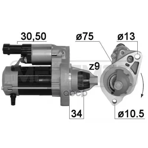 Стартер Honda Cr-V/Accord 2.0 07- 1.1Квт Era 